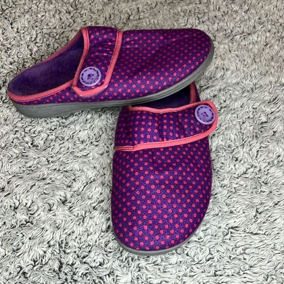 VIONIC 7 Unisex Pupl/Pk Shawn Orthaheel Tech Comfort Podiatrist Design Slippers - Picture 1 of 13